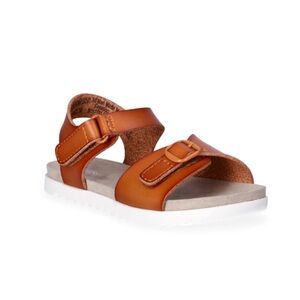Wonder Nation Brown Adjustable Strap Kids Buckle Sandals